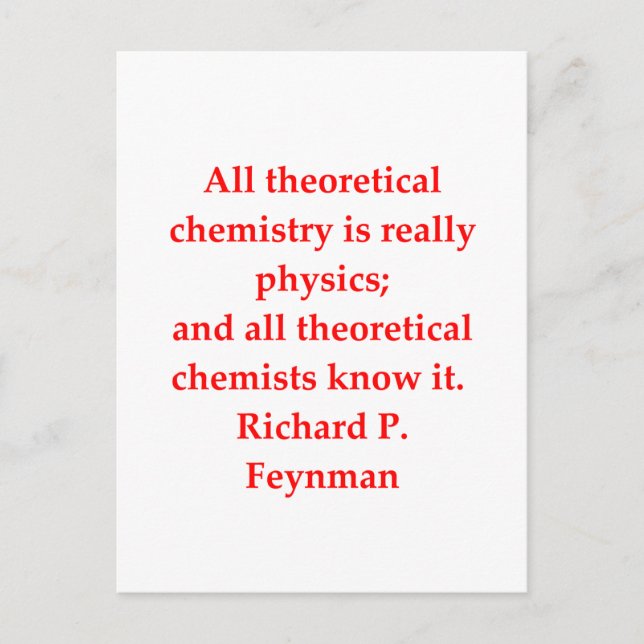 Carte Postale blague de chimie (Devant)