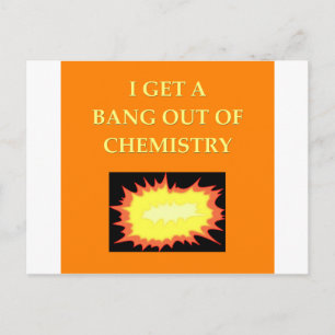 Carte Postale blague de chimie