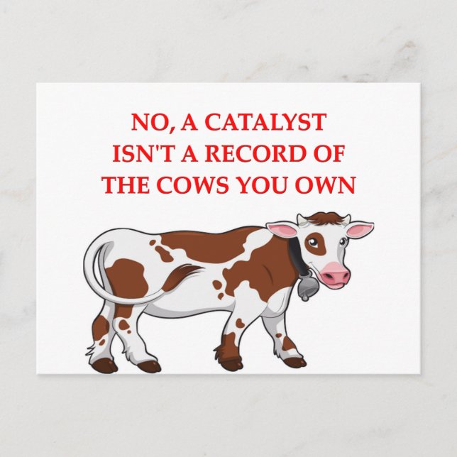 Carte Postale blague de chimie (Devant)