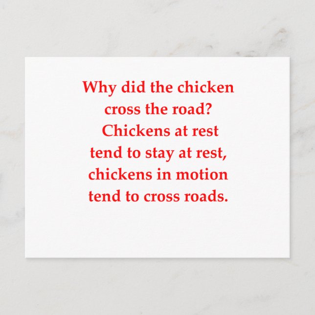 Carte Postale blague de chimie (Devant)