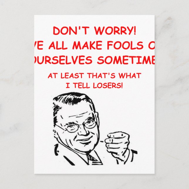 Carte Postale blague de jeu et de sport (Devant)