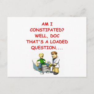 Carte Postale blague de proctologie