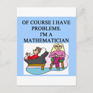Carte Postale blague de psychologie MATH
