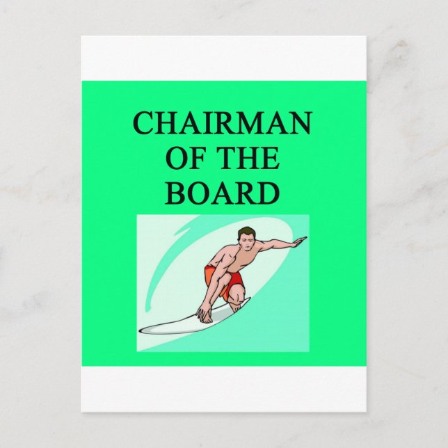 Carte Postale blague de surfeur (Devant)
