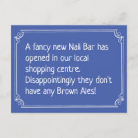 Blague drôle du Nail Bar