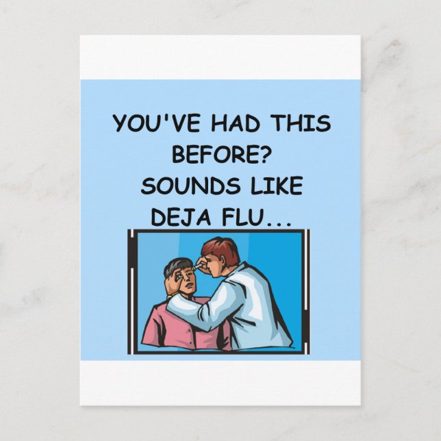 Carte Postale blague du médecin (Devant)