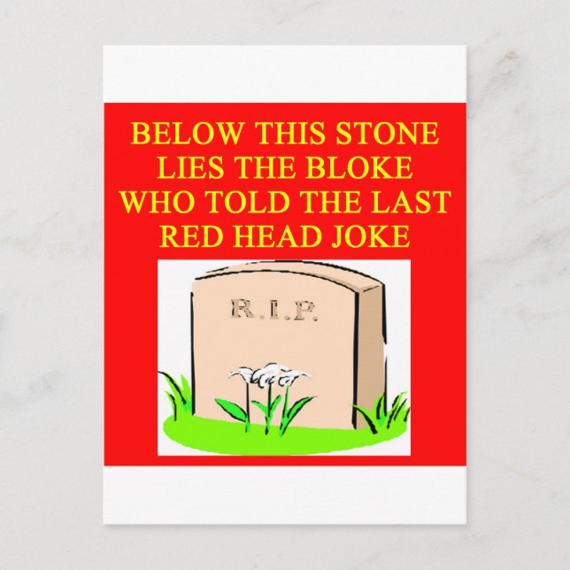Carte Postale blague REDHEAD (Devant)