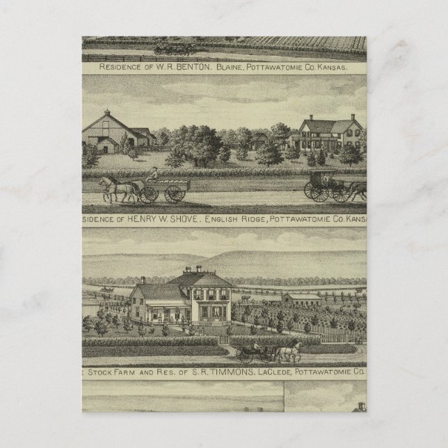 Carte Postale Blaine, Kansas (Devant)