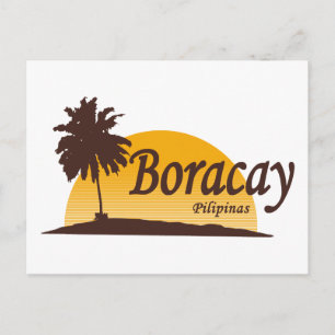 Carte Postale Blanc de Boracay