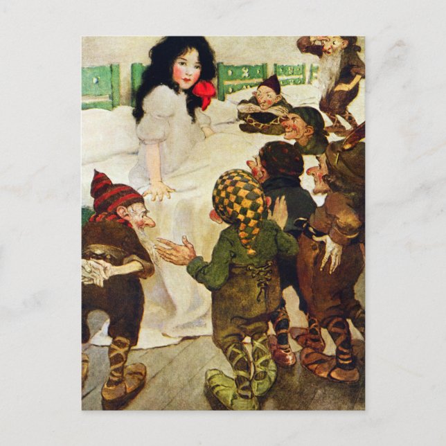 Carte Postale Blanche-Neige et les sept nains (Devant)