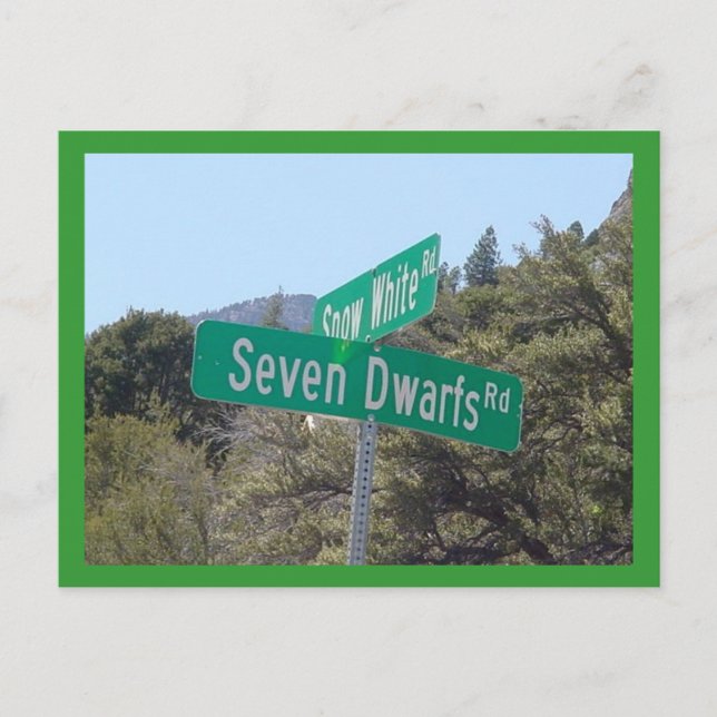 Carte Postale Blanche-Neige et sept naines (Devant)