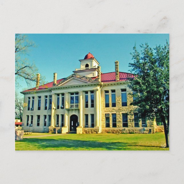 Carte Postale Blanco County Courthouse, Johnson City, TX (Devant)
