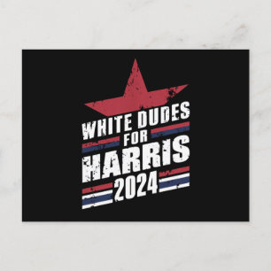 Carte Postale Blancs pour Kamala Harris 2024