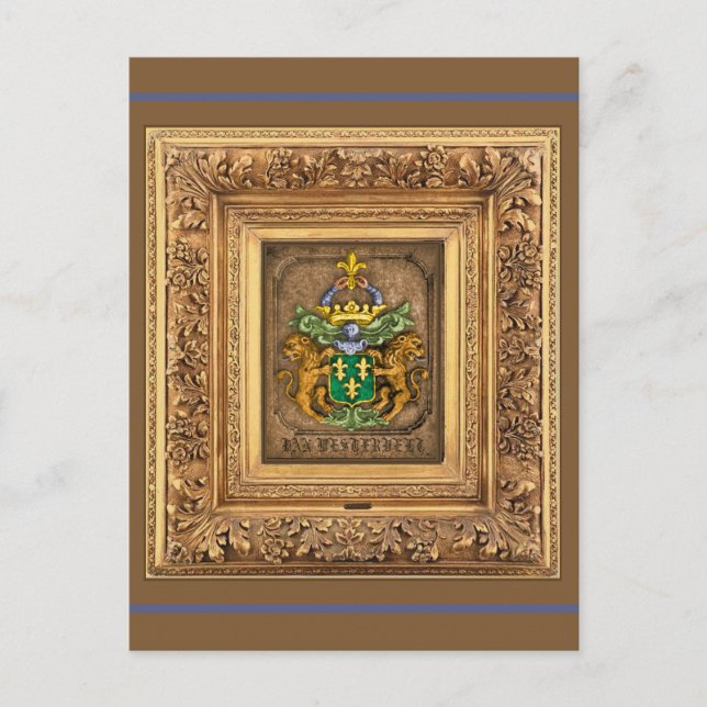 Carte Postale Blason de Famille Néerlandaise Westerfield. (Devant)