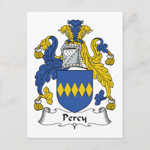 Carte Postale Blason de Famille Percy