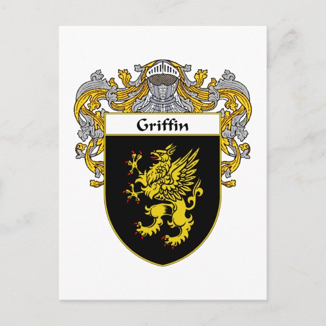 Carte Postale Blason de Griffin (Mantelé) (Devant)
