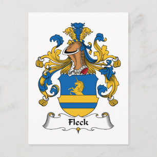 Carte Postale Blason de la famille Fleck
