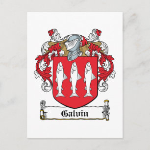 Carte Postale Blason de la famille Galvin