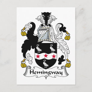 Carte Postale Blason de la famille Hemingway