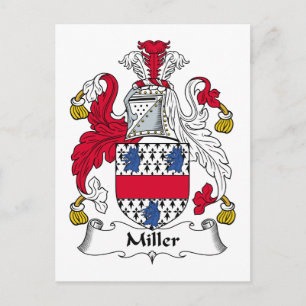 Carte Postale Blason de la famille Miller