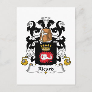 Carte Postale Blason de la famille Ricard
