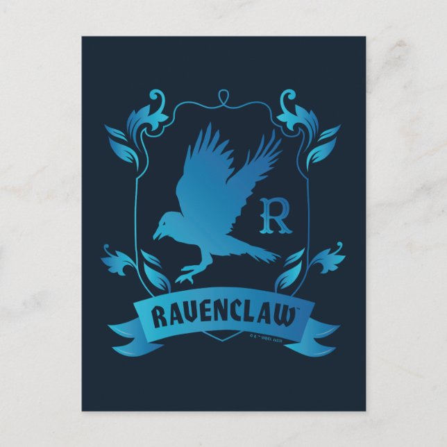 Carte Postale Blason de la maison RAVENCLAW™ orné (Devant)