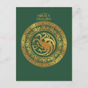 Carte Postale Blason doré de Targaryen