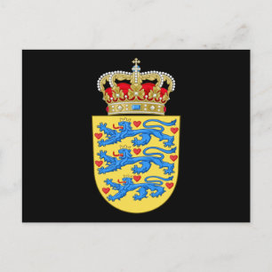 Carte Postale blason du Danemark