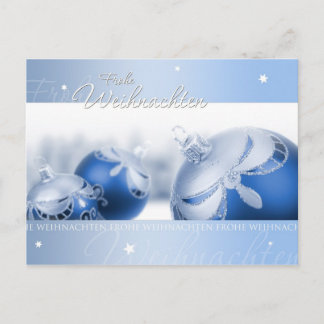 Carte Postale Blauer Weihnachtstraum