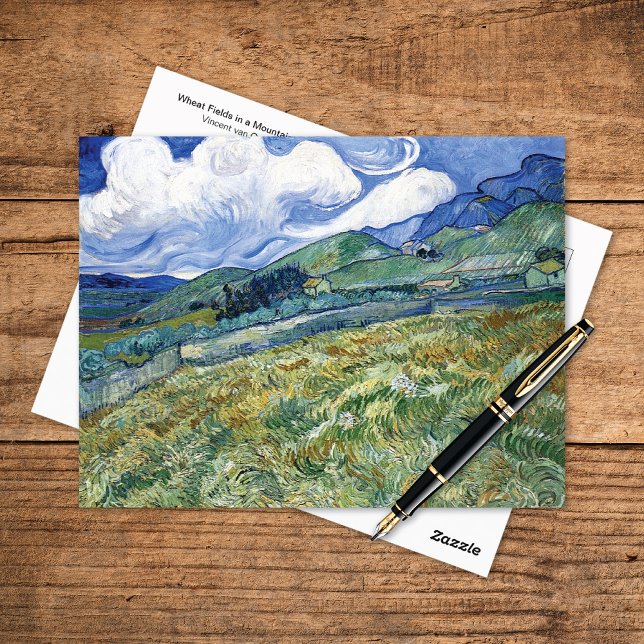 Carte Postale Blé Fields Mountains Vincent van Gogh (Créateur téléchargé)