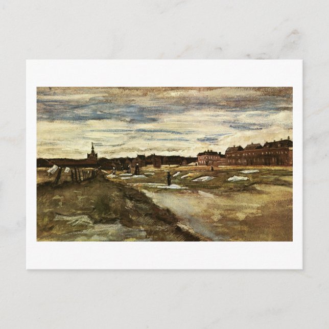 Carte Postale Bleaching Ground, Vincent van Gogh (Devant)