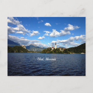 Carte Postale Bled, Slovénie—photo de paysage