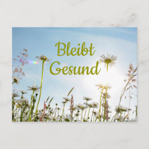 Carte Postale Bleibt Gesund -