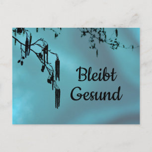 Carte Postale Bleibt Gesund -