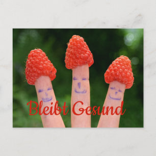 Carte Postale Bleibt Gesund -