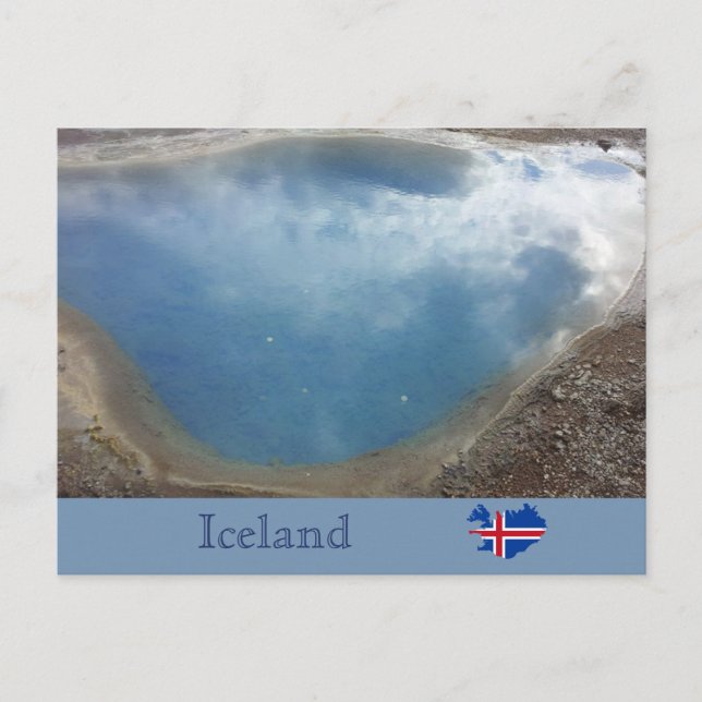 Carte Postale Blesi Hot Spring, Haukadalur, Islande (Devant)