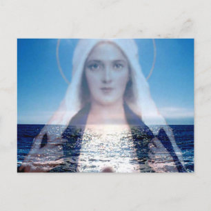 Carte Postale Blessed Virgin Mary Over the Ocean