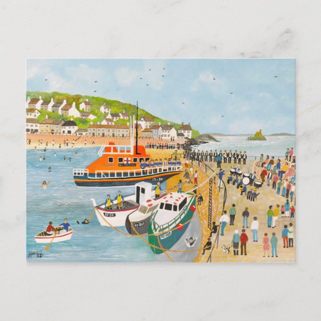 Carte Postale Blessing of the Lifeboat at Mousehole (Devant)