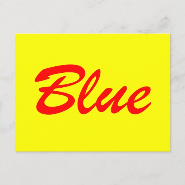 Carte Postale Bleu (Devant)