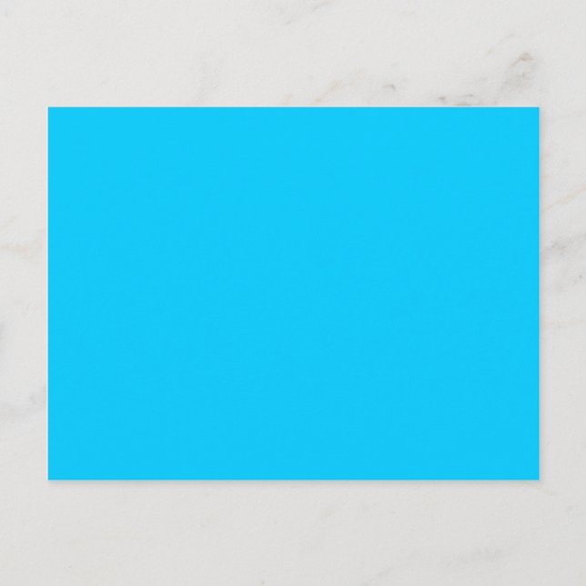 Carte Postale Bleu Aqua (Devant)