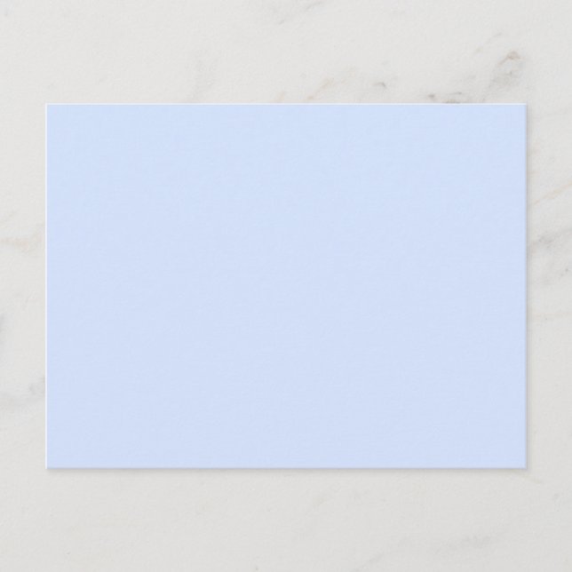 Carte Postale Bleu bébé clair (Devant)