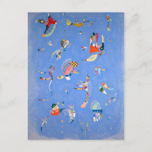 Carte Postale Bleu ciel Kandinsky