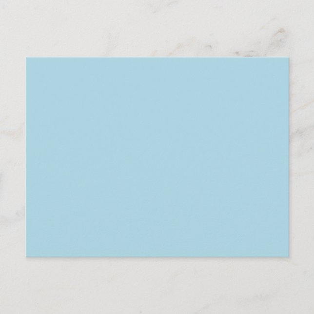 Carte Postale Bleu Clair Uni (Devant)