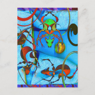 Carte Postale Bleu de chien tropical