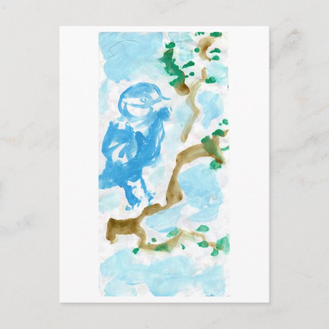 Carte postale Bleu du bonheur (Devant)