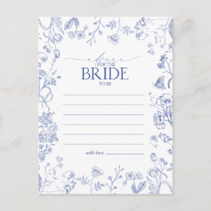 Carte Postale Bleu et Blanc de France Conseils Victoriennes à la