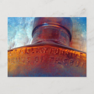 Carte Postale Bleu et Brown
