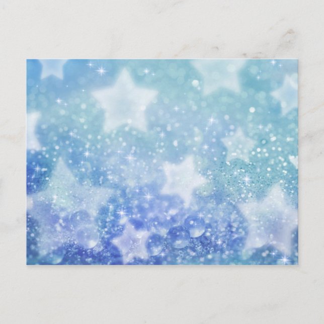 Carte postale bleu fée (Devant)