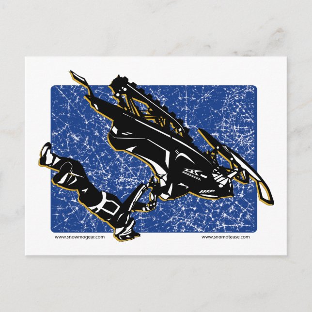 Carte Postale Bleu GRÂCE (Devant)