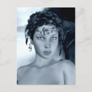 Carte postale bleu hiver